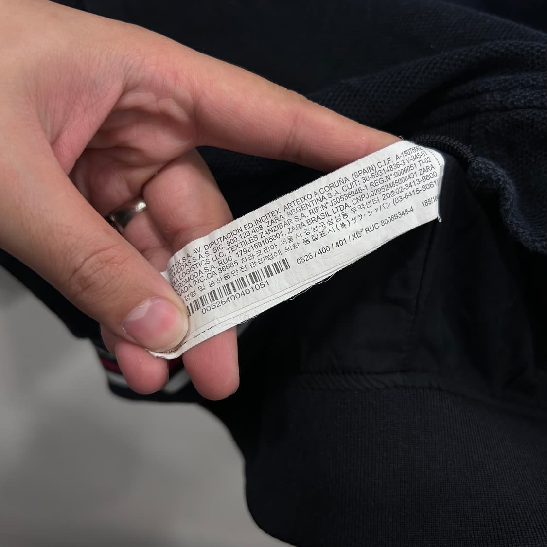 자라 시보리포인트 숄카라 와플 코튼 자켓 상품이미지4