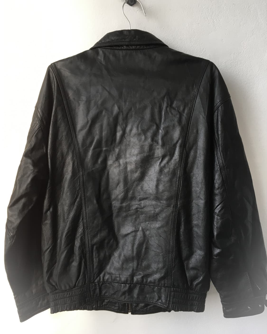 Leather bomber jacket 상품이미지5