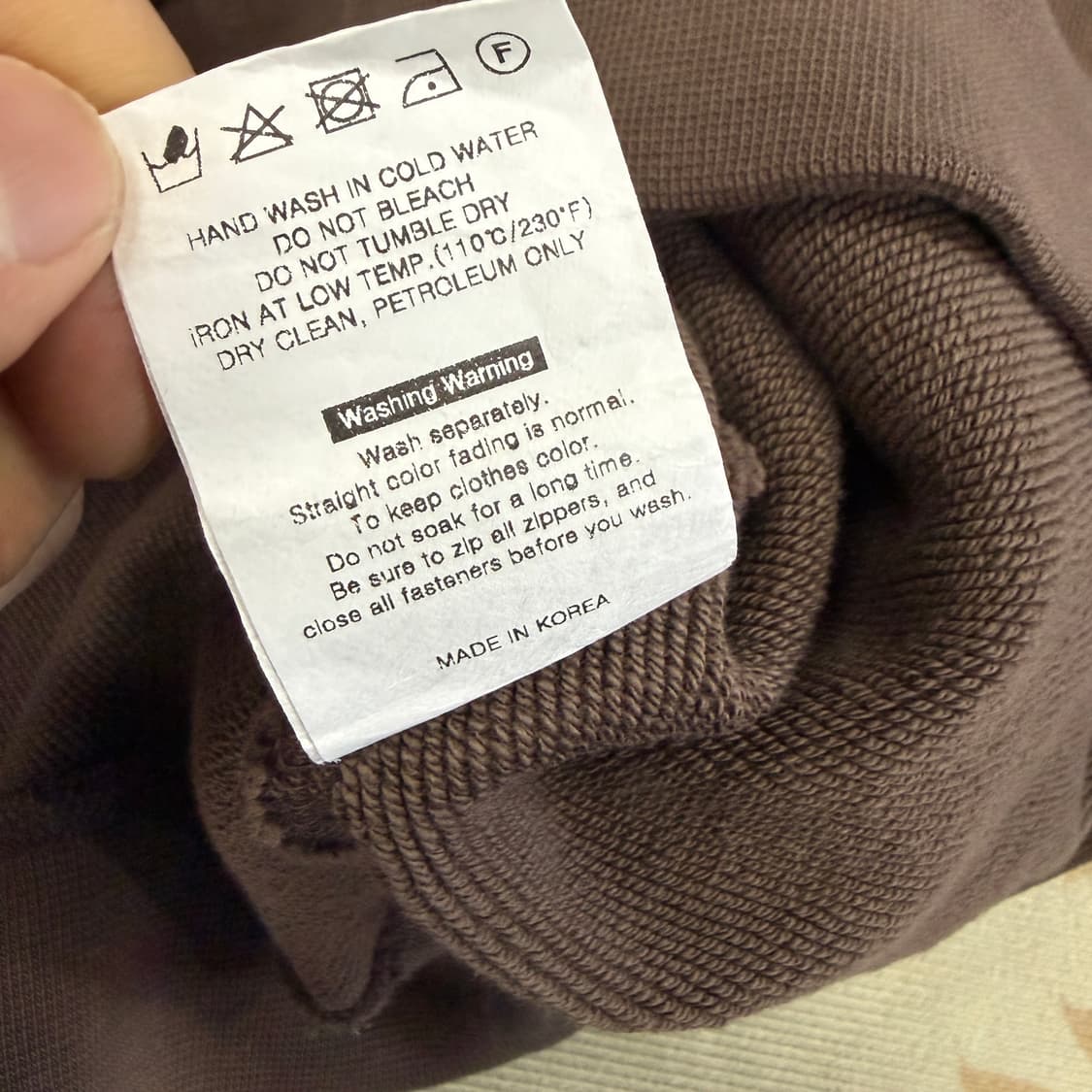 (XL)모이프 moif  Baggy 스웻셔츠 맨투맨(코코아) 상품이미지4