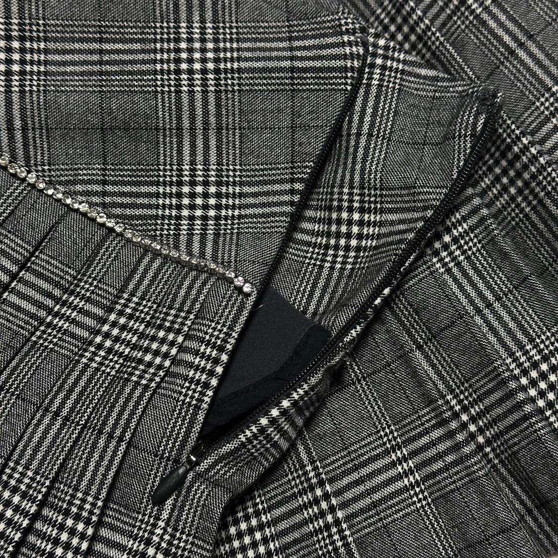 페어라이어 체크 플리츠 스커트 상품이미지5