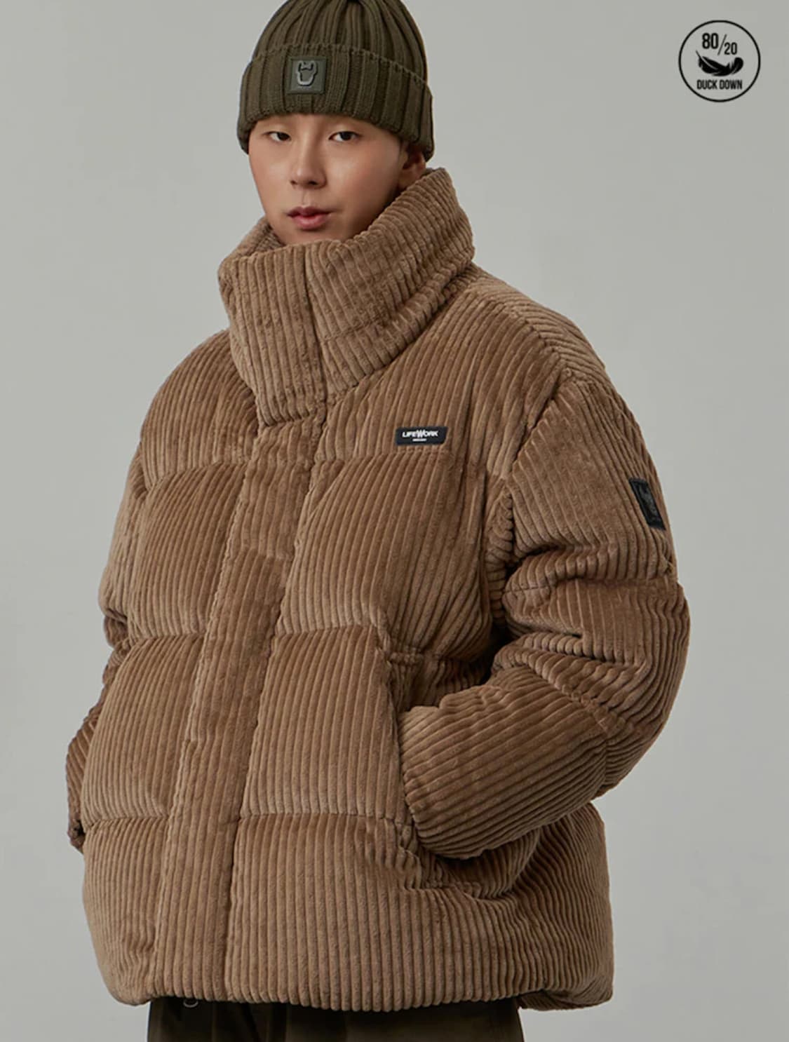 라이프워크 멀티 스탠드넥 다운 점퍼 wrinkled paper L 상품이미지10