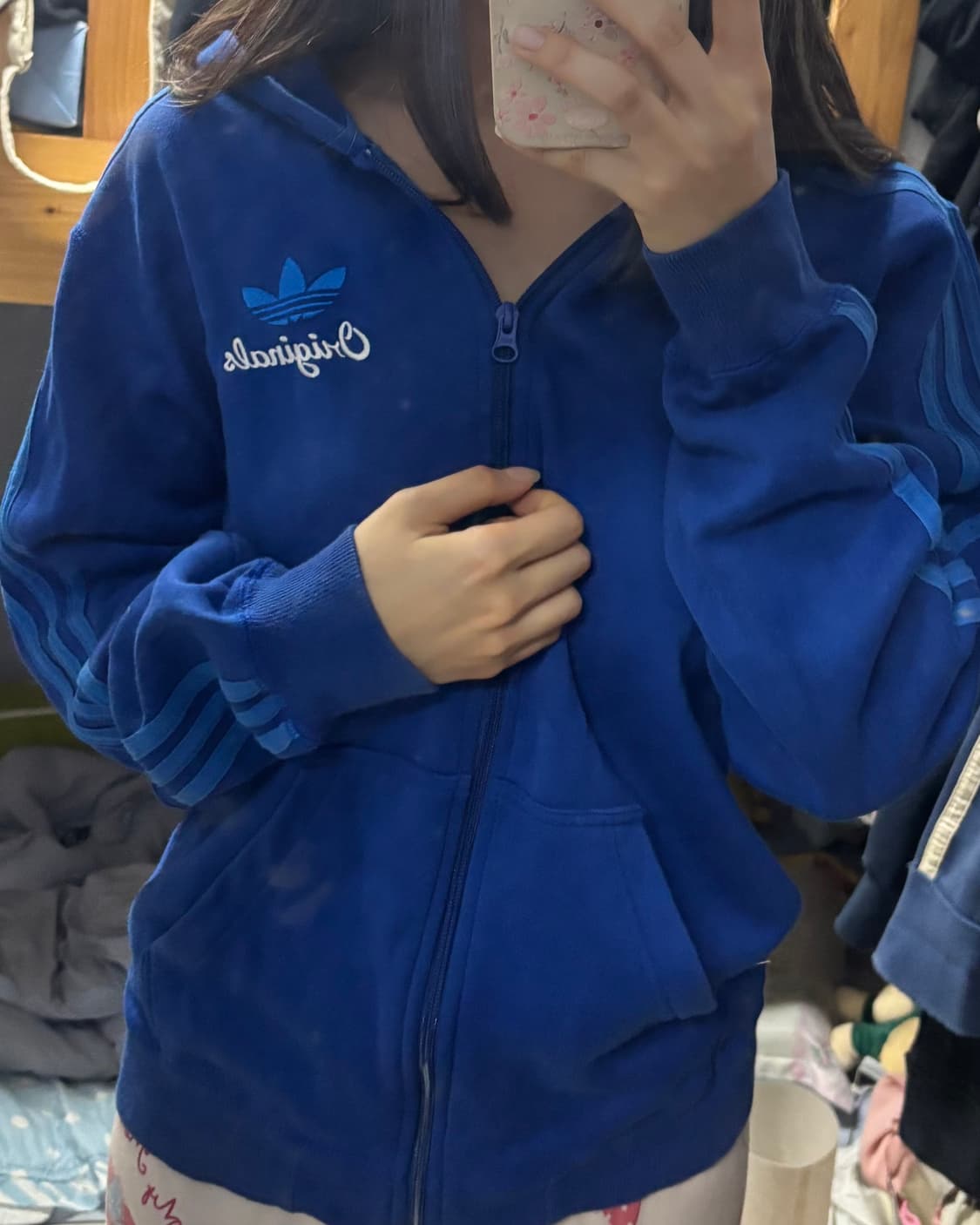 아디다스 오리지널 파랑 후드집업 상품이미지2