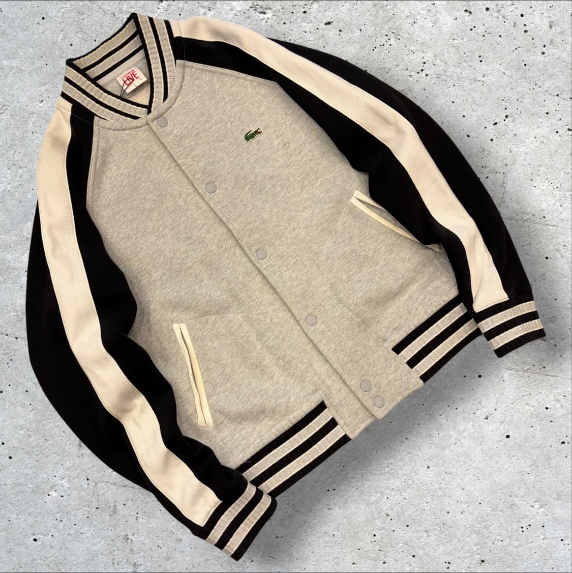 [6] 라코스테 라이브 코튼 스타디움 자켓 그레이 D445 상품이미지1