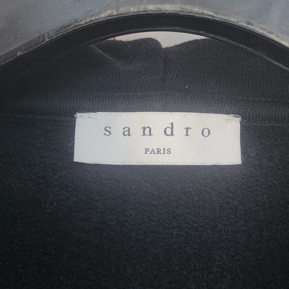 산드로 블랙 후드 스타디움 자켓 상품이미지3