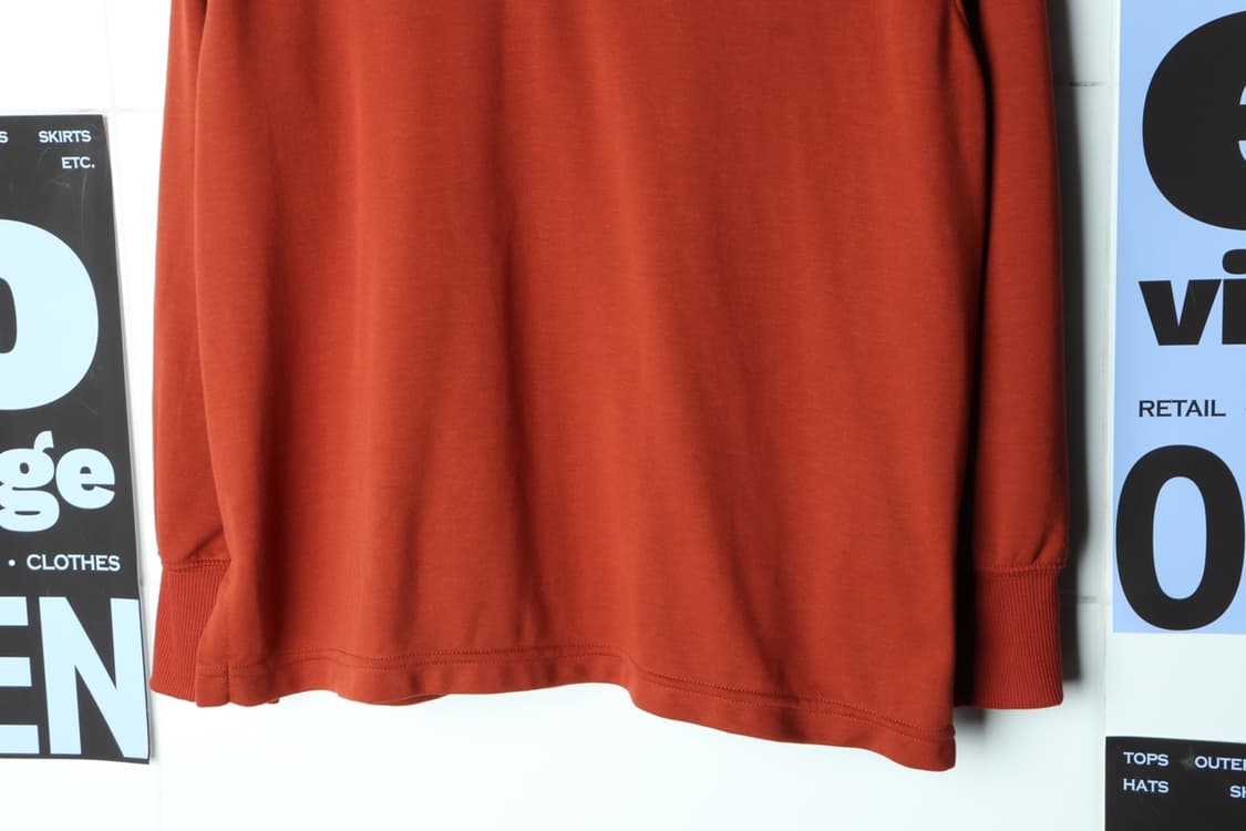 W(L-XL) 나이키 카라 긴팔티셔츠 럭비 카멜 아메카지-H31318 상품이미지4
