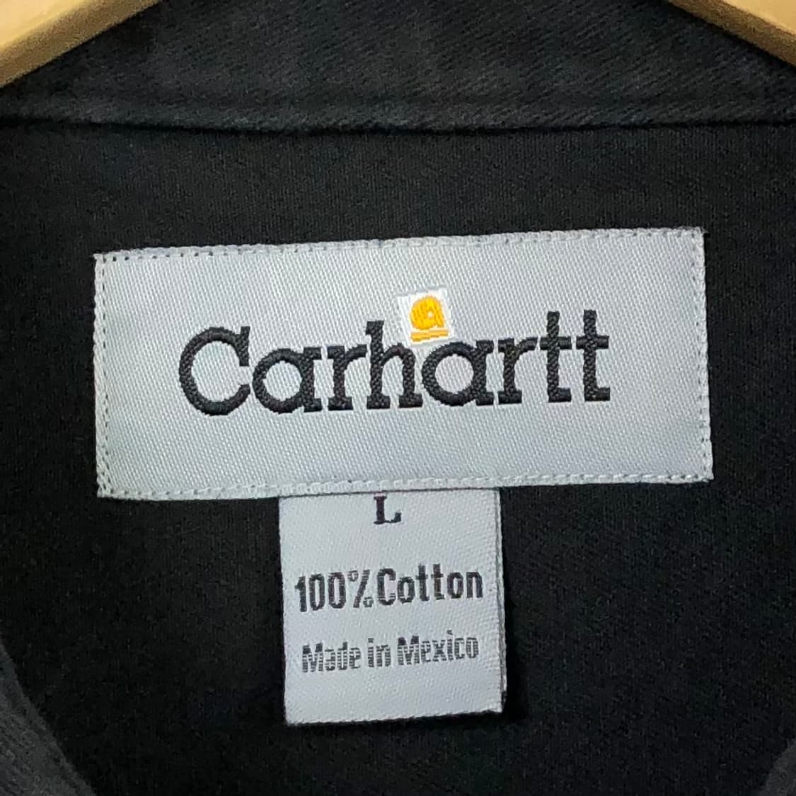 105 칼하트 블랙 헤비 워크 셔츠 상품이미지3