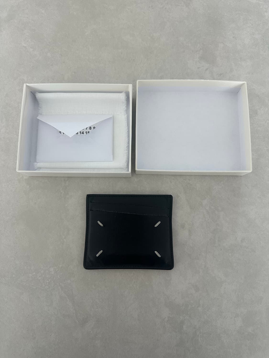 메종 마르지엘라 보빈 레더 카드 홀더 블랙 상품이미지2