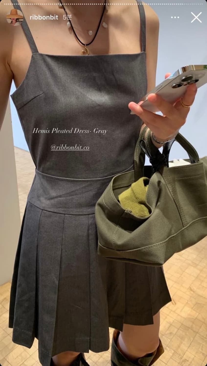 ribbonbit 리본빛 hemis pleated dress 상품이미지2