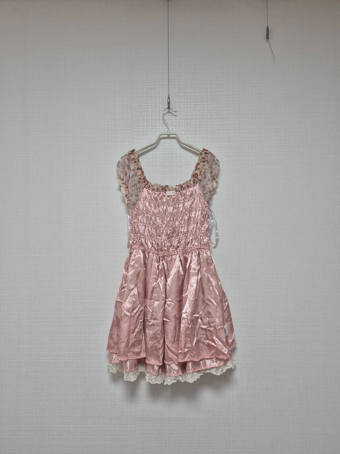 리즈리사 초고전템 히메갸루 딸기우유 핑크플로럴 원피스 상품이미지5