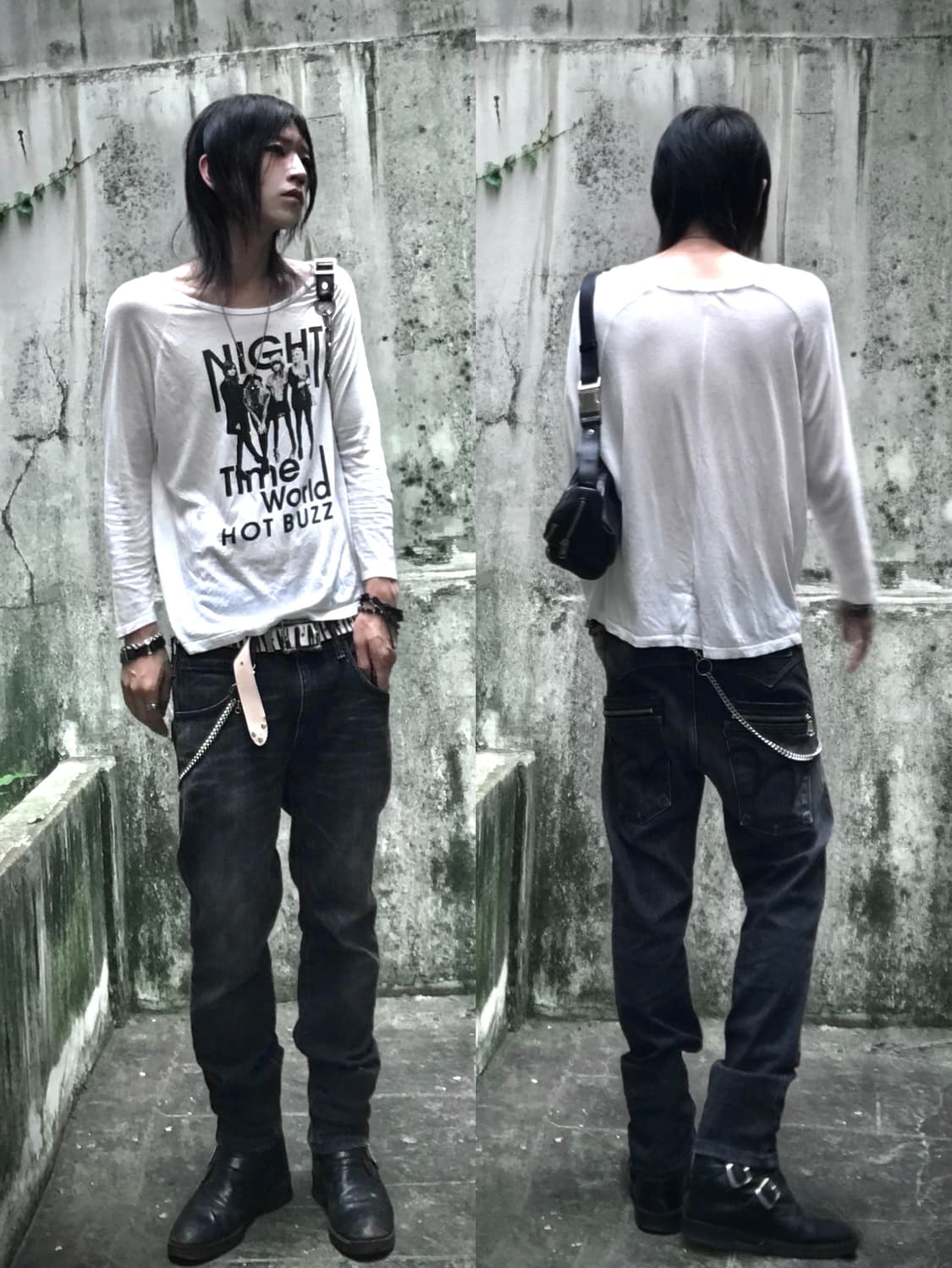 back zipper grey jean 상품이미지3