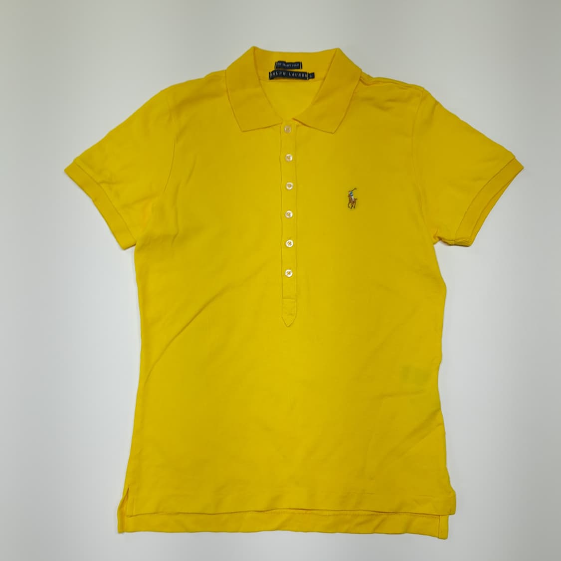CK024 L 폴로 00s 일본판 멀티포니 옐로우반팔  티셔츠 상품이미지1