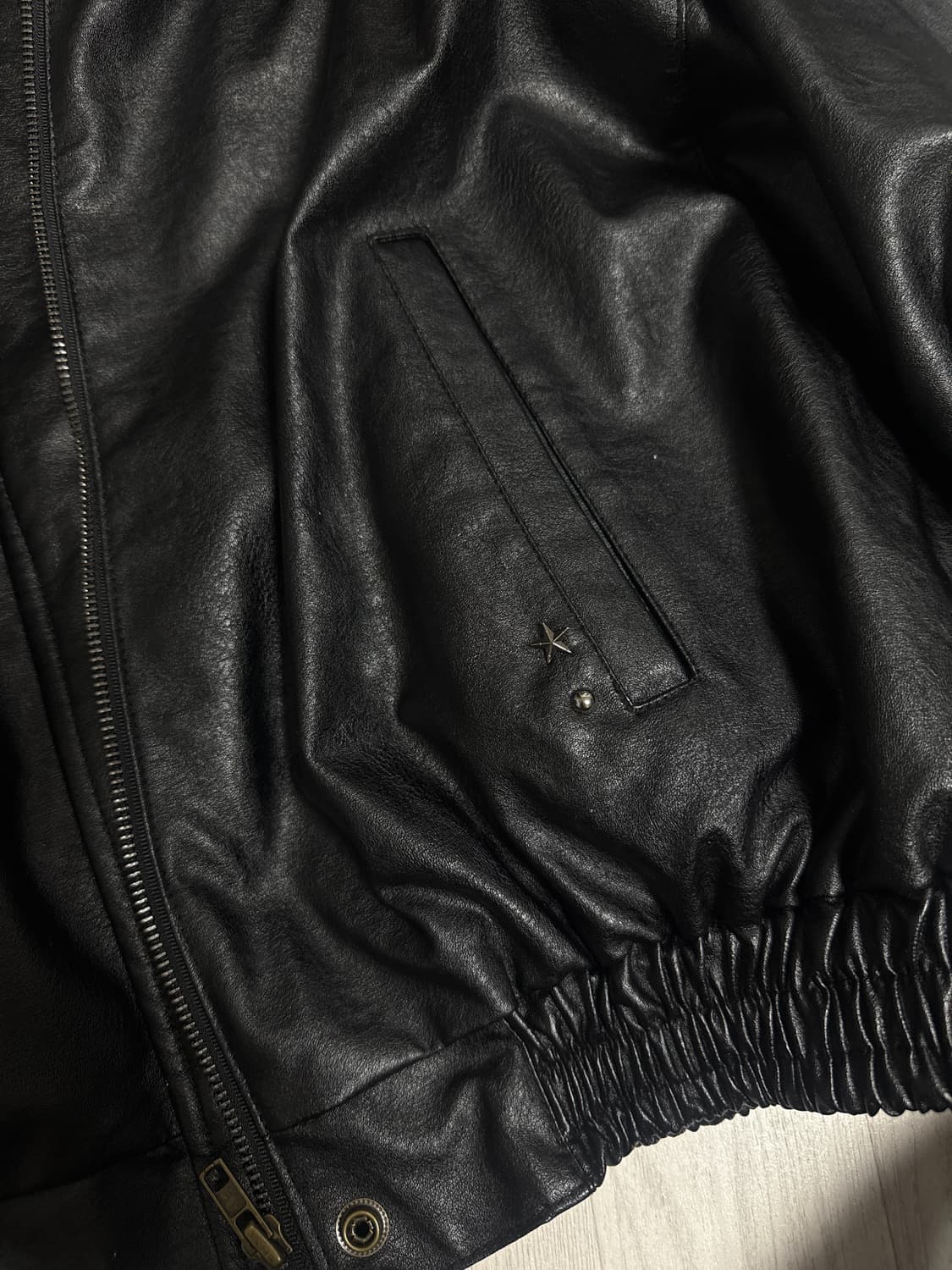 빈티지 레더 자켓 상품이미지4