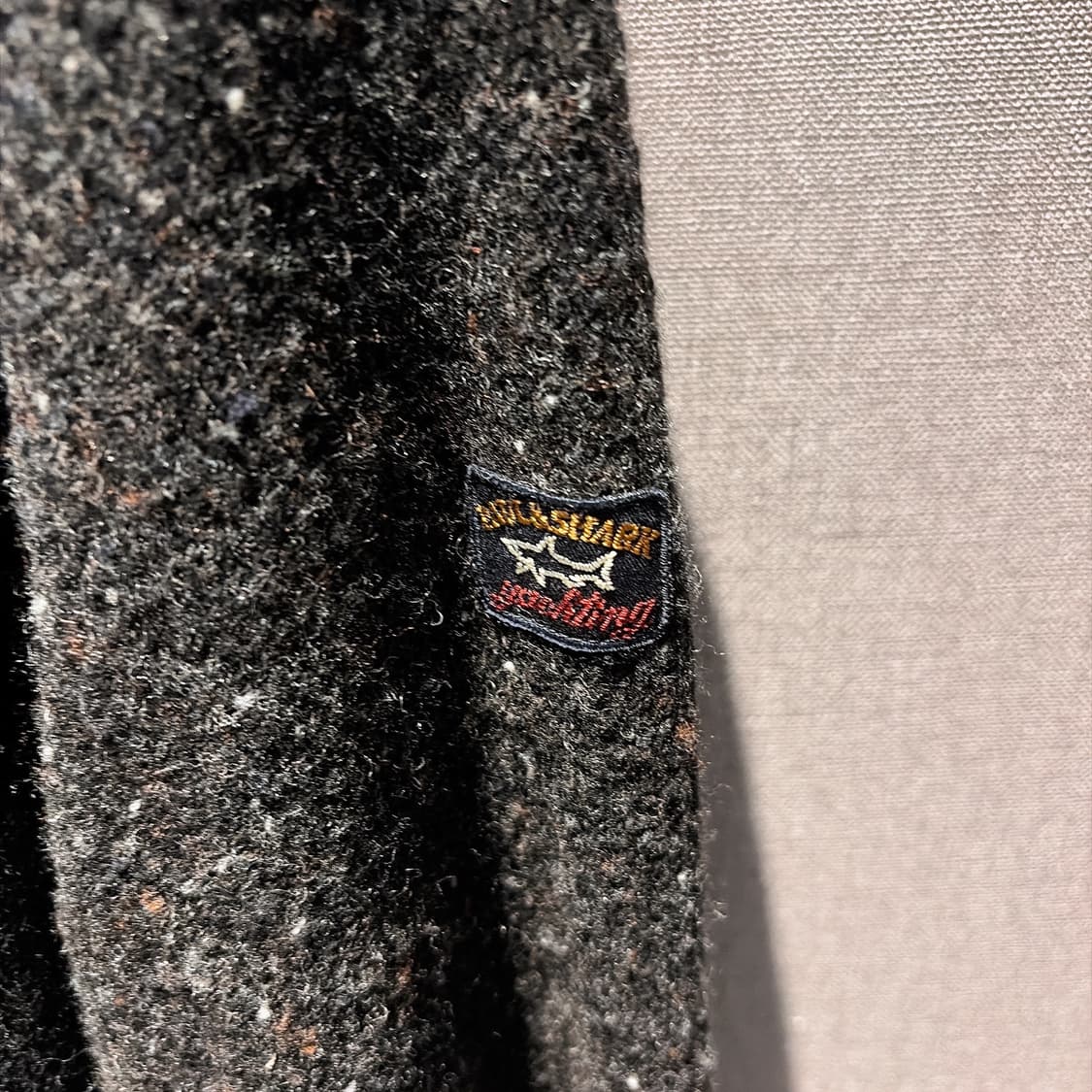 (정품/새상품) 폴앤샤크 남성 다크그레이 집업 후드 니트 상품이미지3