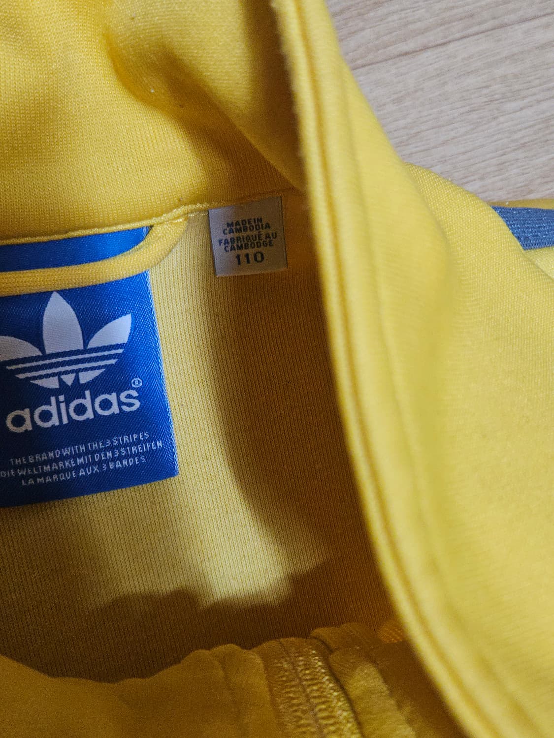 아디다스 파이어버드 트랙탑 옐로우 110 상품이미지3