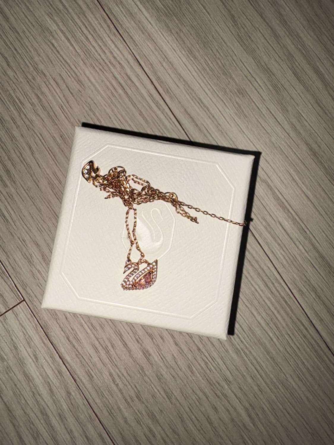 스와로브스키 목걸이 (로즈골드) 상품이미지2