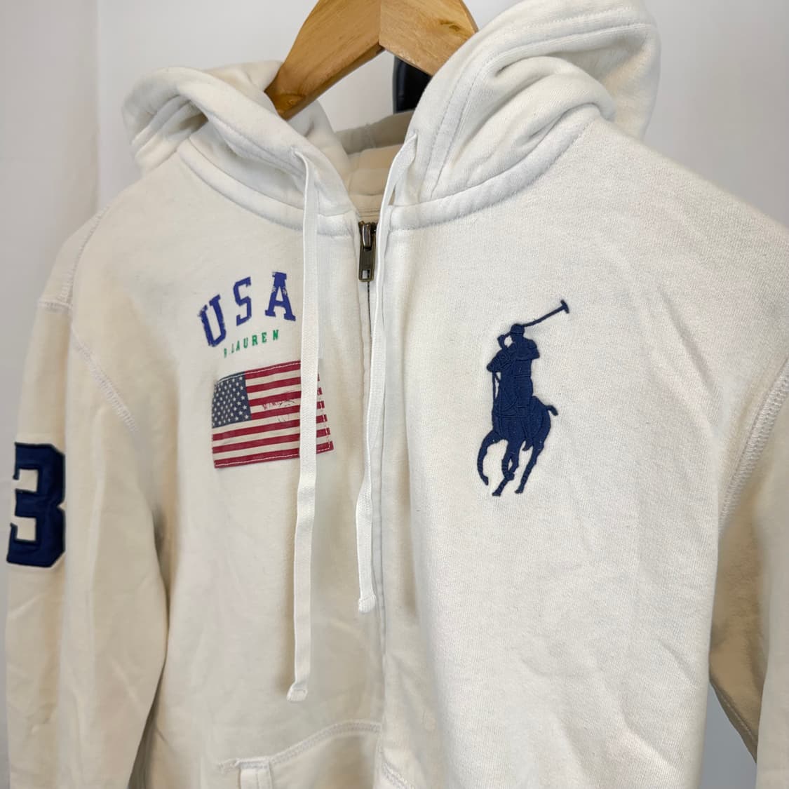 Polo]폴로 랄프로렌 성조기 후드집업 USA 후드집업 S 상품이미지3