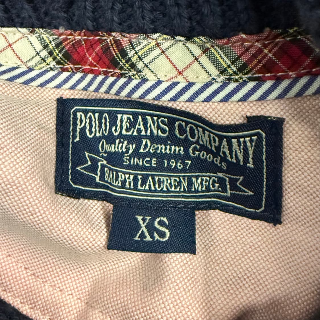 [정품/XS] 폴로진스 네이비 케이블 가디건 b16 상품이미지5