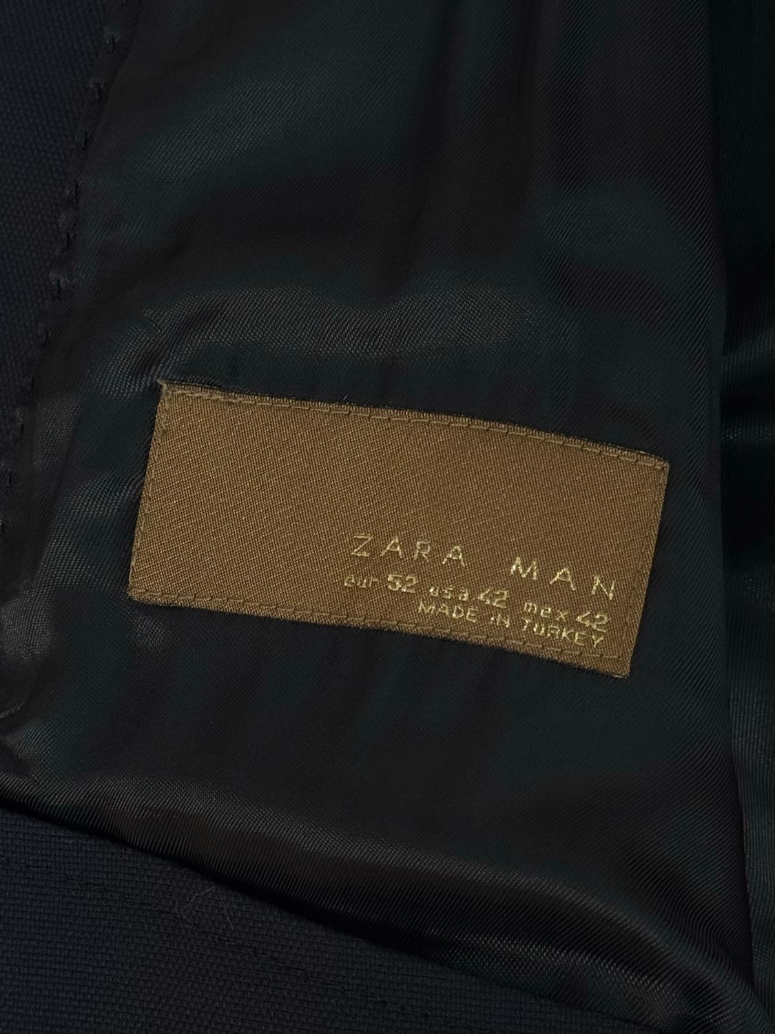 ZARA 3버튼 블레이져 다크 네이비 상품이미지6