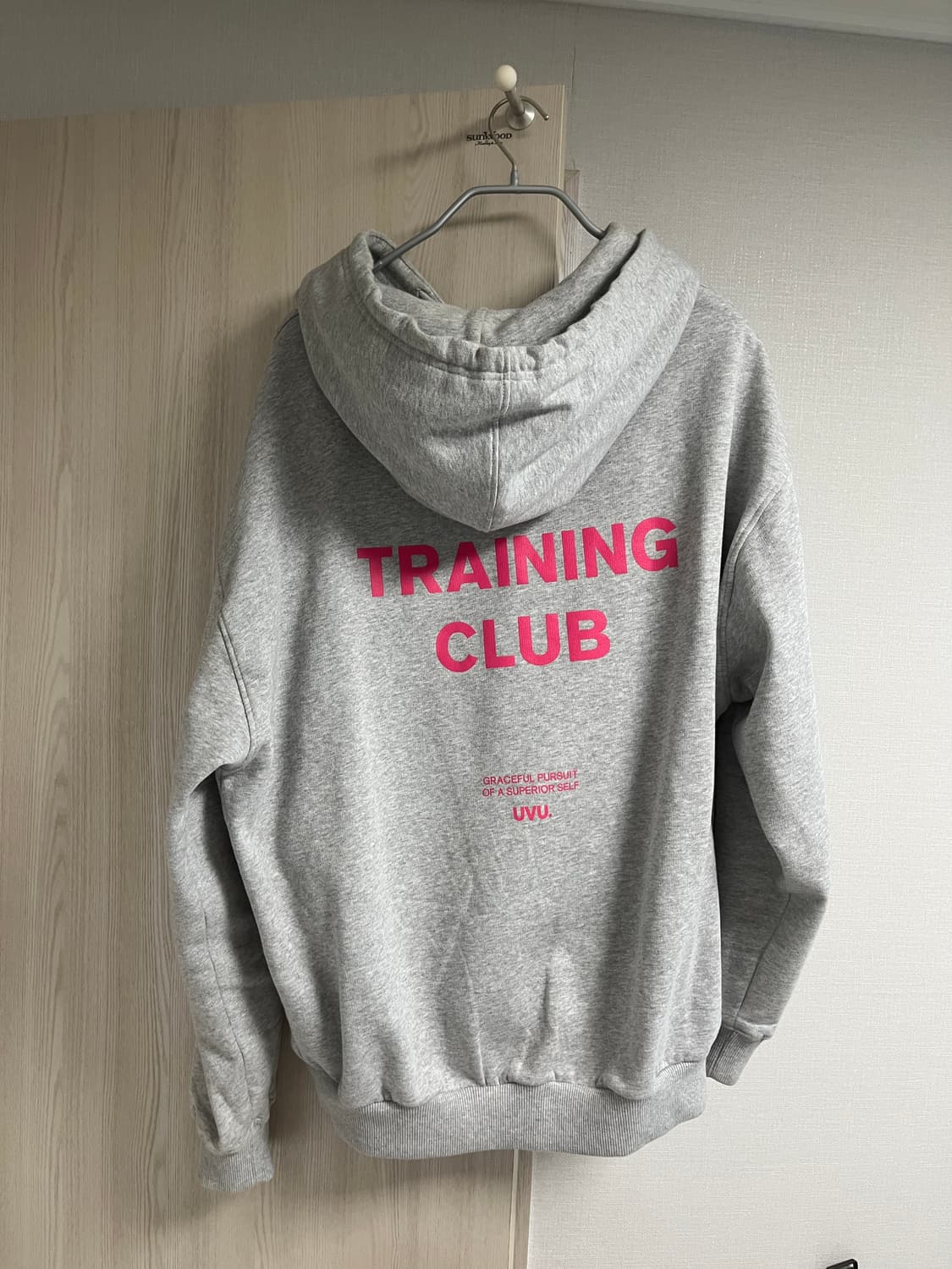 UVU 트레이닝 클럽 후드 그레이 L 상품이미지4