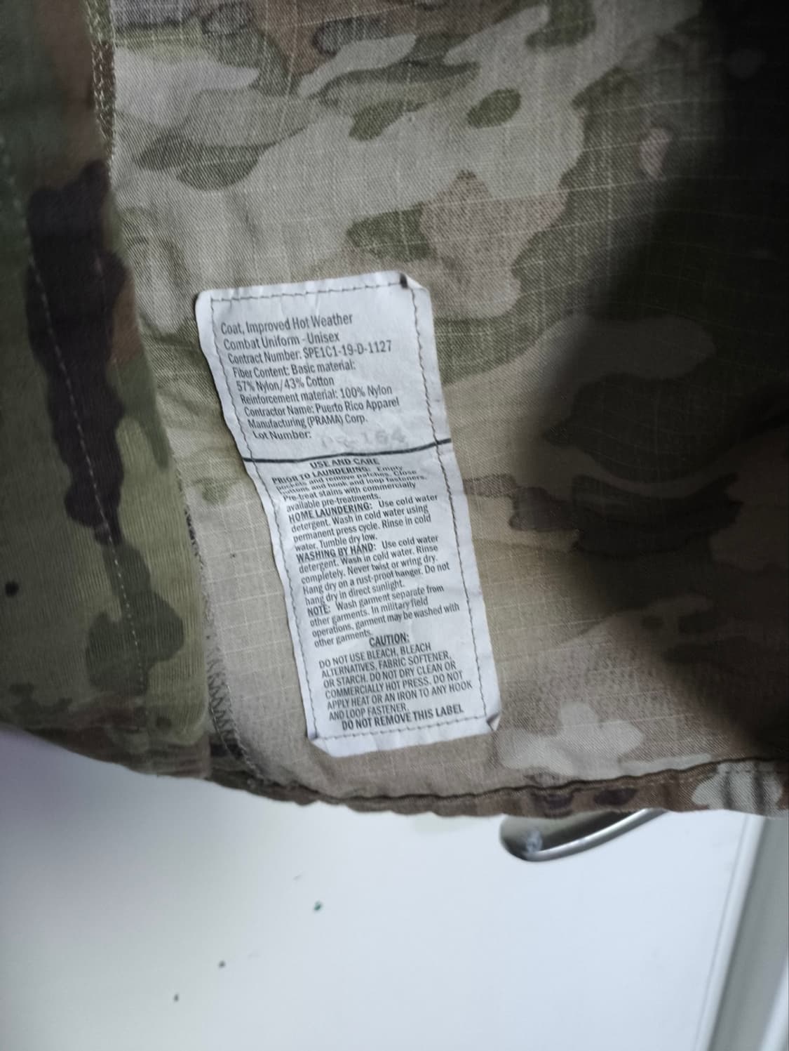 미디엄레귤러 미군 OCP 오리지널 전투복 상의 105 상품이미지7