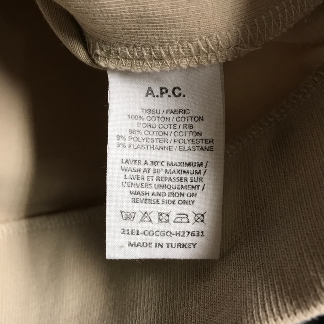 APC 아페쎄 넥로고 맨투맨 S 상품이미지6