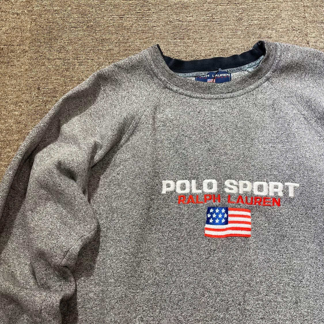 (XL) POLO 폴로 랄프로렌 스포츠 성조기 스웻 셔츠 맨투맨 상품이미지7