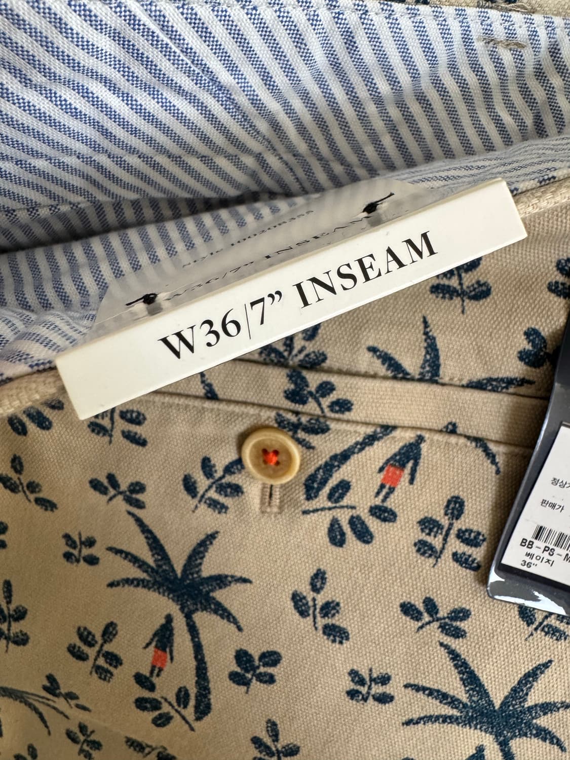 (새상품) 브룩스 브라더스 팜트리 쇼츠 36 상품이미지4