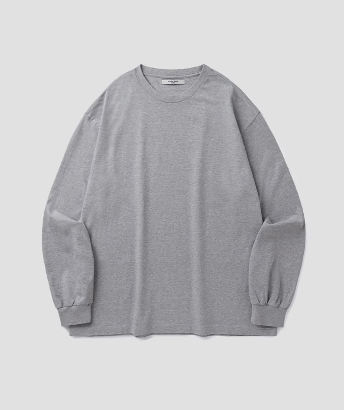 [L] 유니온블루 워시드 롱슬리브 멜란지 그레이 상품이미지1