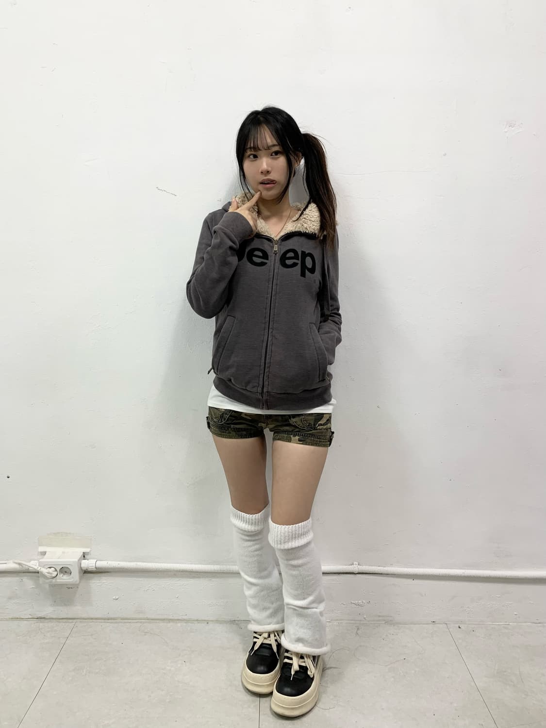 [JEEP] 지프 y2k 퍼 후드집업 상품이미지2