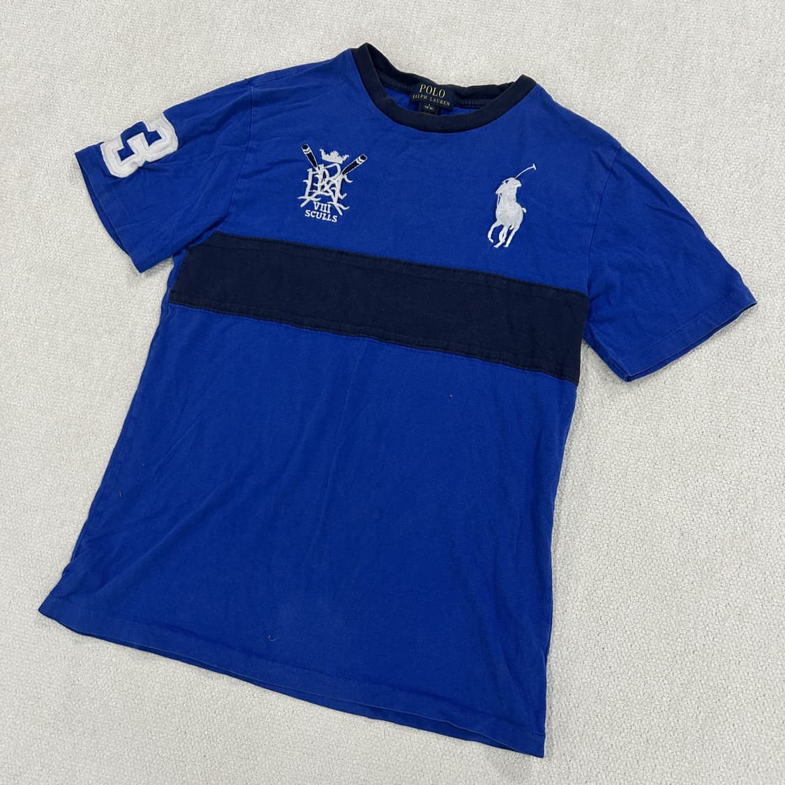폴로 랄프로렌 블루 반팔 티셔츠 s 상품이미지1