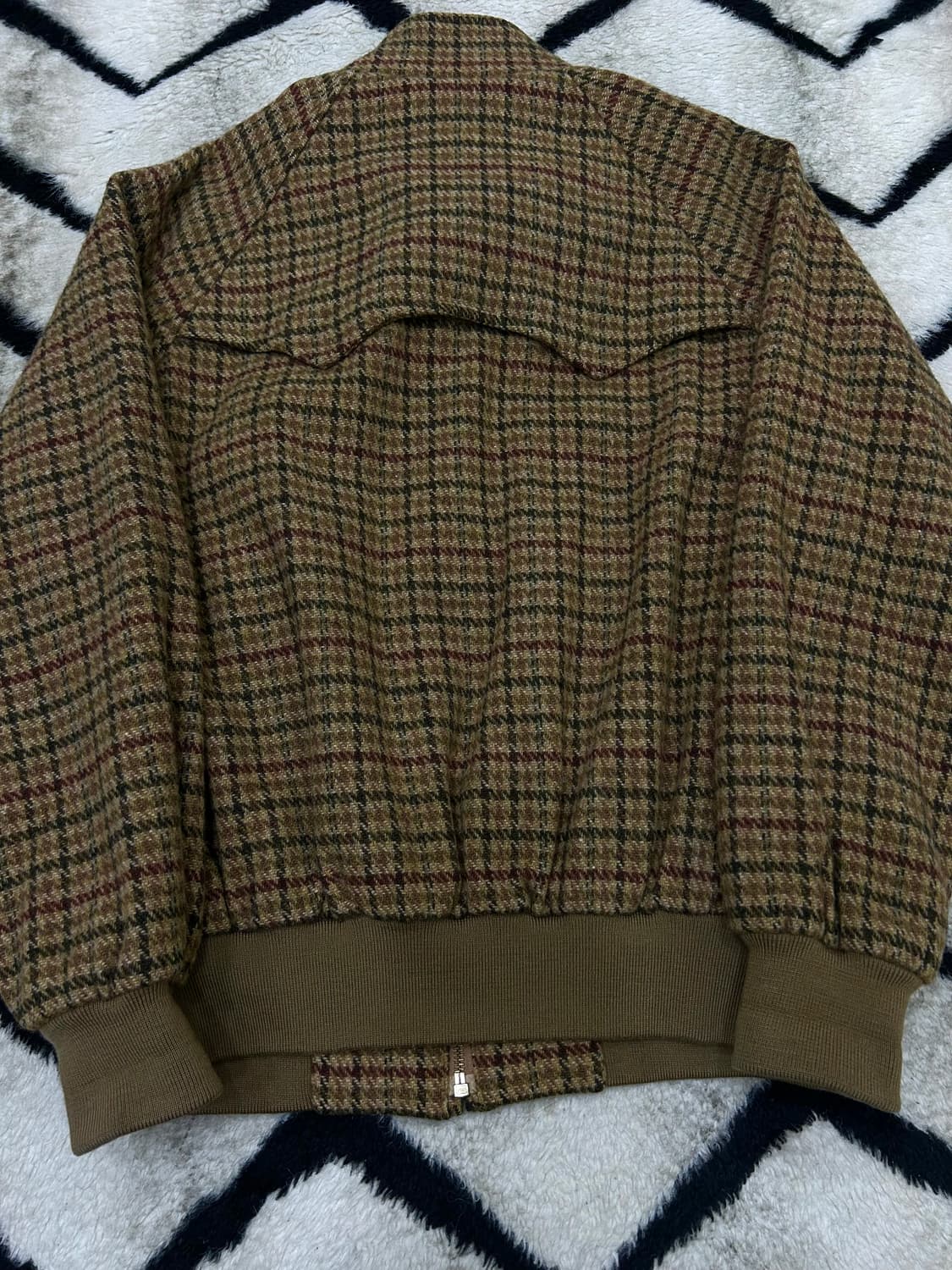 [실측L]폴로랄프로렌 90s 건클럽 체크 울 헤링턴 자켓 상품이미지5