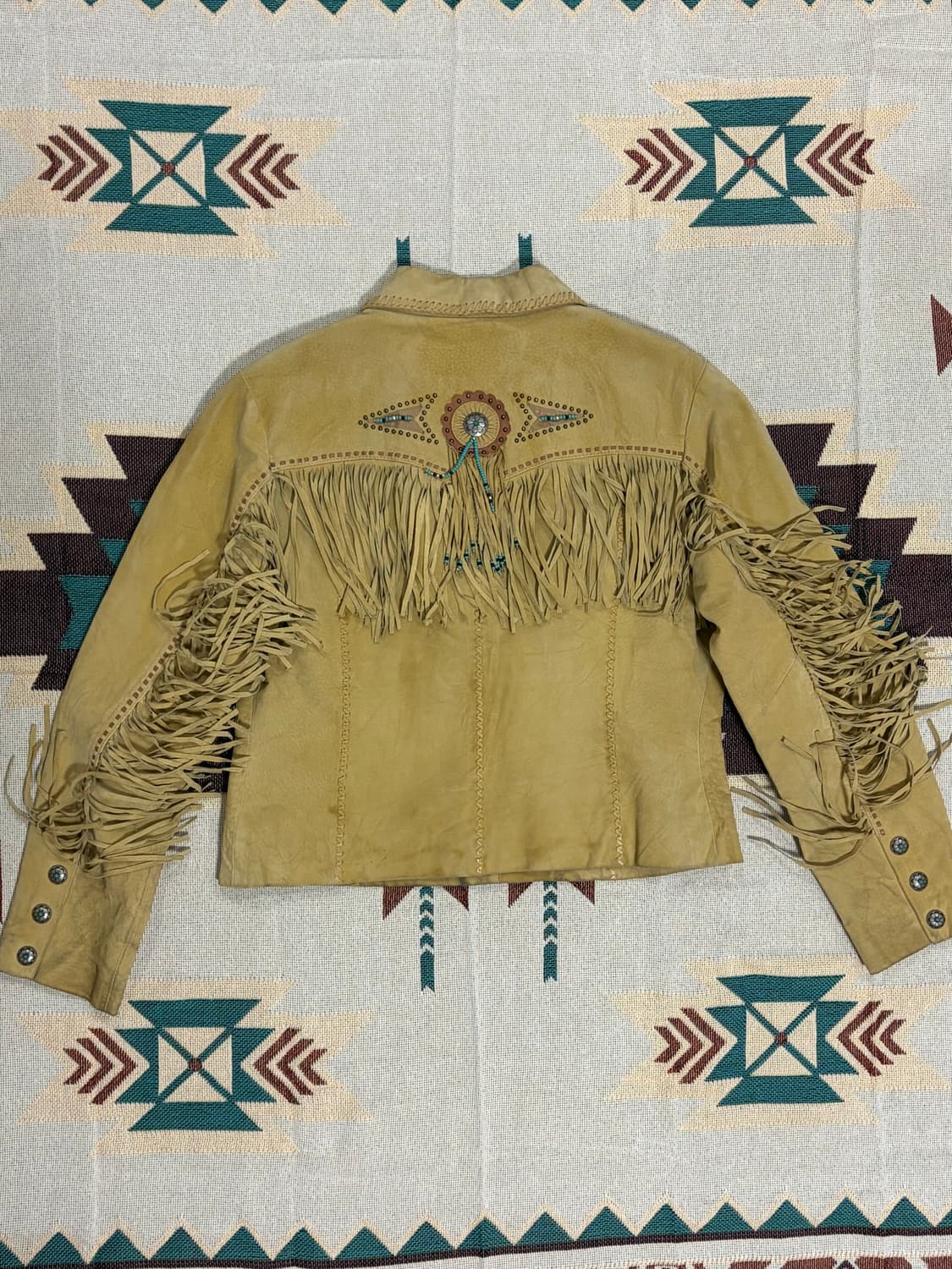 스컬리 웨스턴 프린지 크롭 레더자켓 상품이미지5