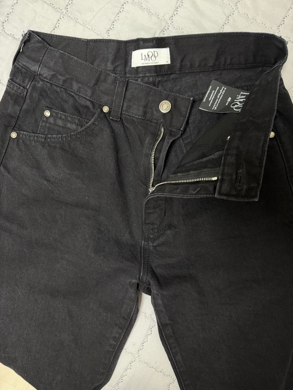 엘무드 플레어 데님블랙 상품이미지4