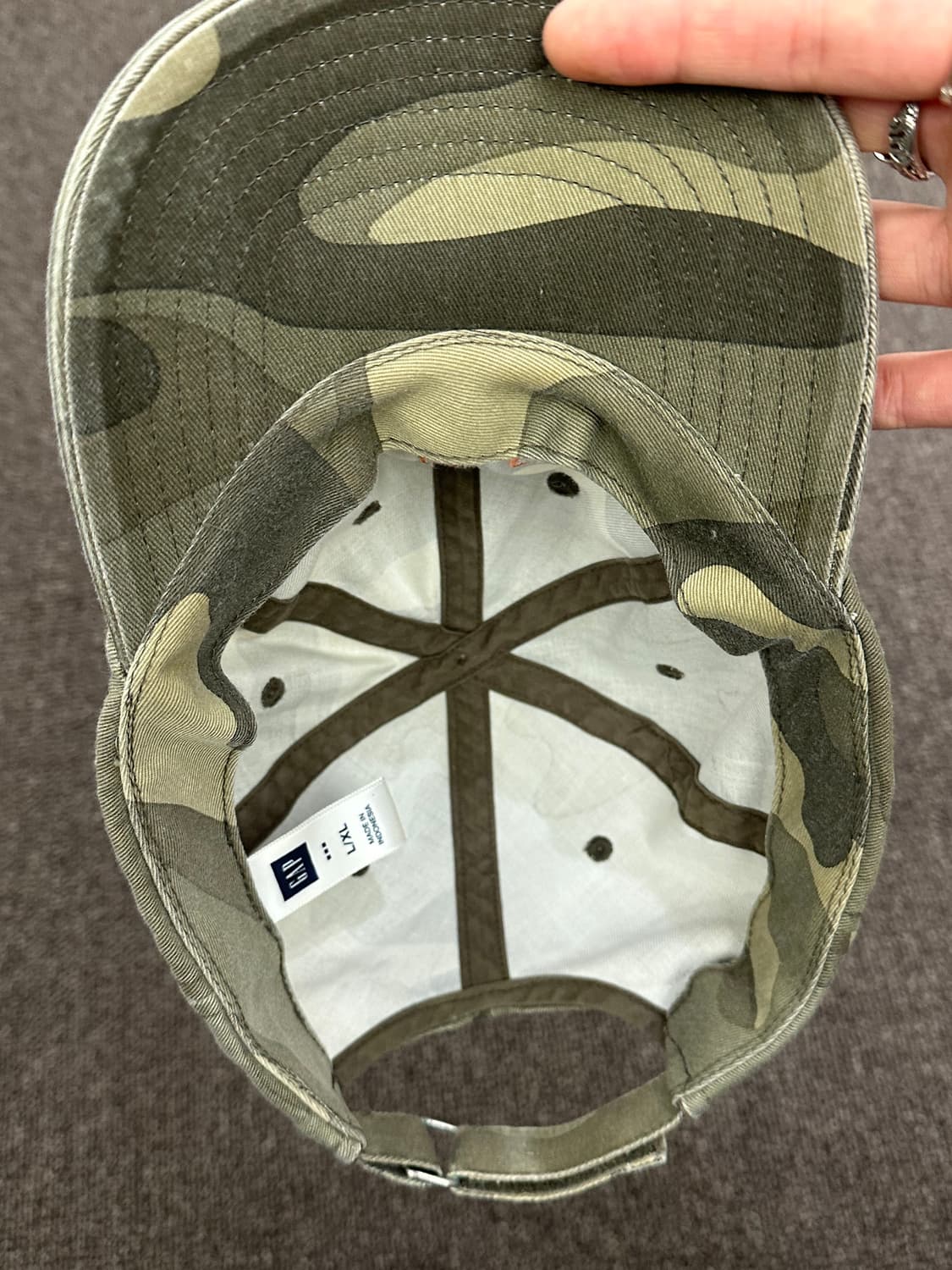 GAP vintage 카모 볼캡 (이염) 상품이미지5