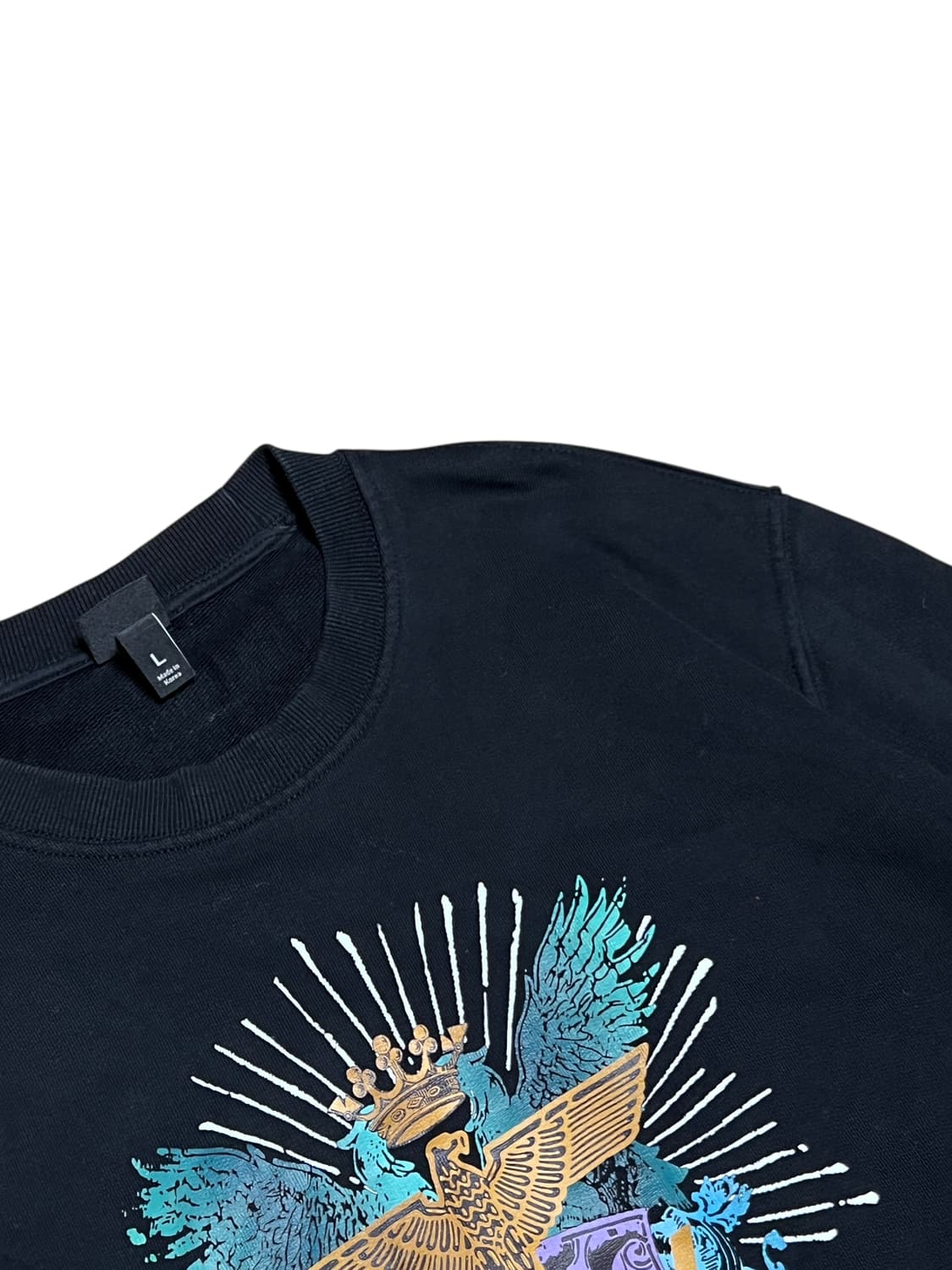 보이런던 스네이크 체인 맨투맨 L 블랙 상품이미지2