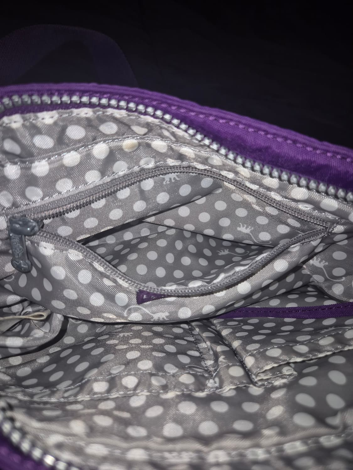 키플링 수납력 좋은 포도빛깔 보라색 크로스백 상품이미지5