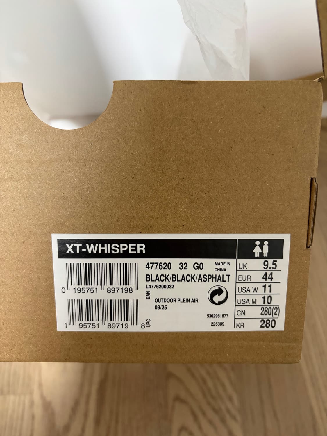 SALOMON XT-WHISPER 280사이즈 3시간 착용 상품이미지7