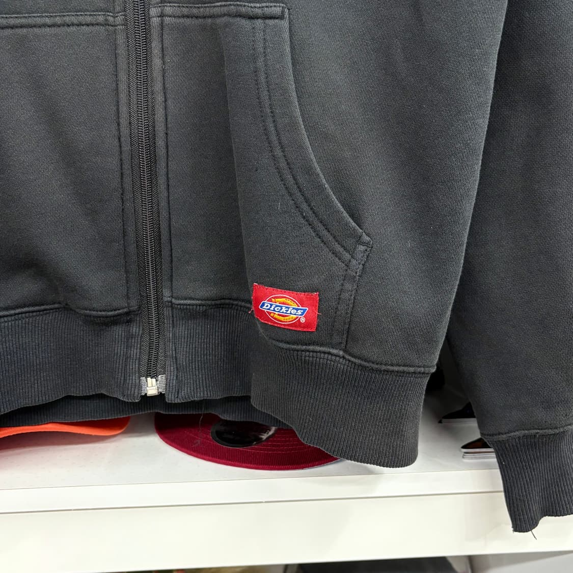 (S) 디키즈 블랙 풀 집업 후디 상품이미지5