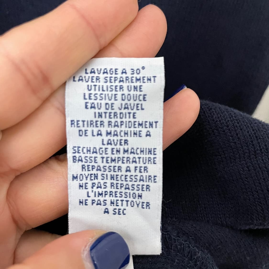 폴로 네이비 반집업 니트 상품이미지9