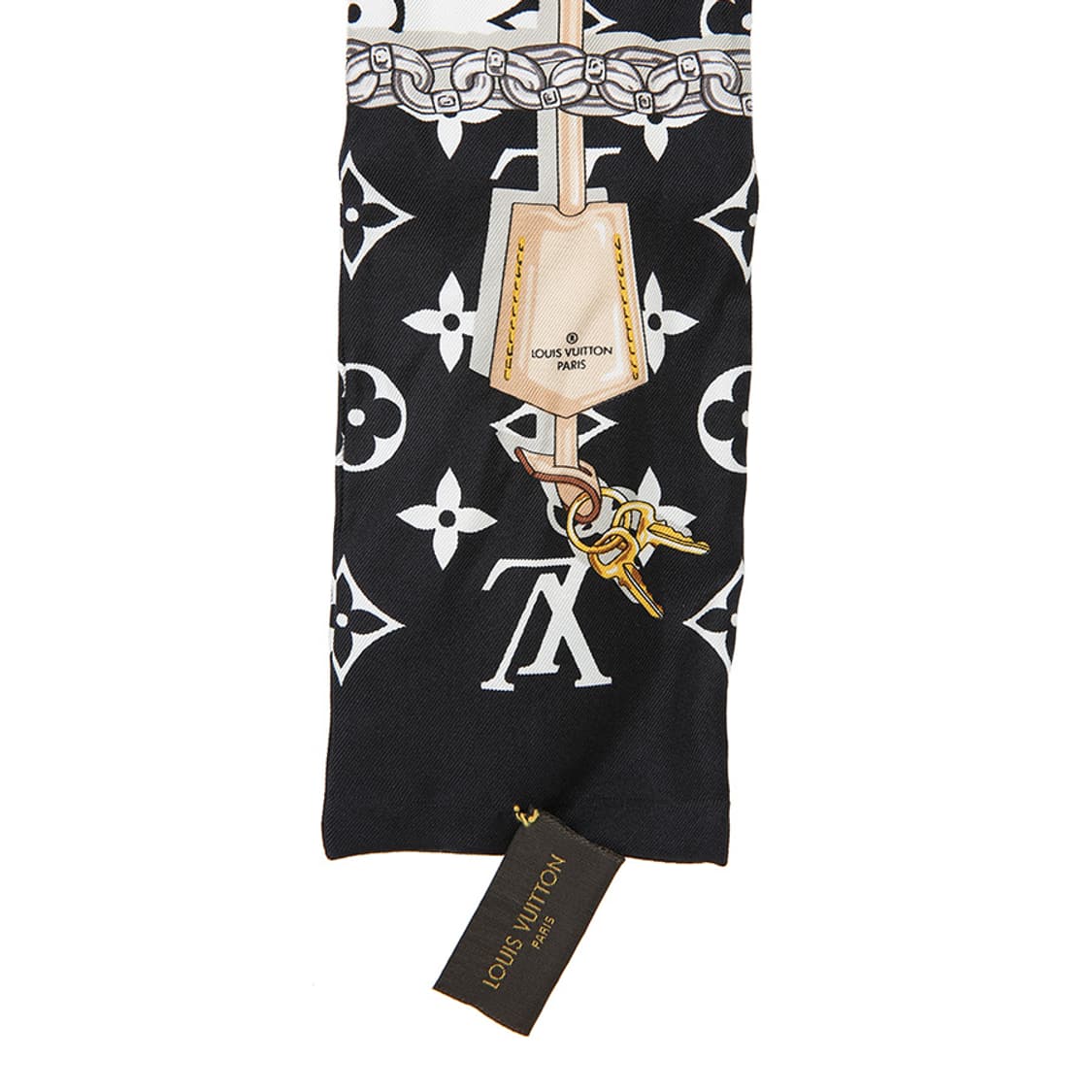 루이비통 컨피덴셜 방도 블랙 화이트 반다나 미니스카프 M78656 상품이미지3