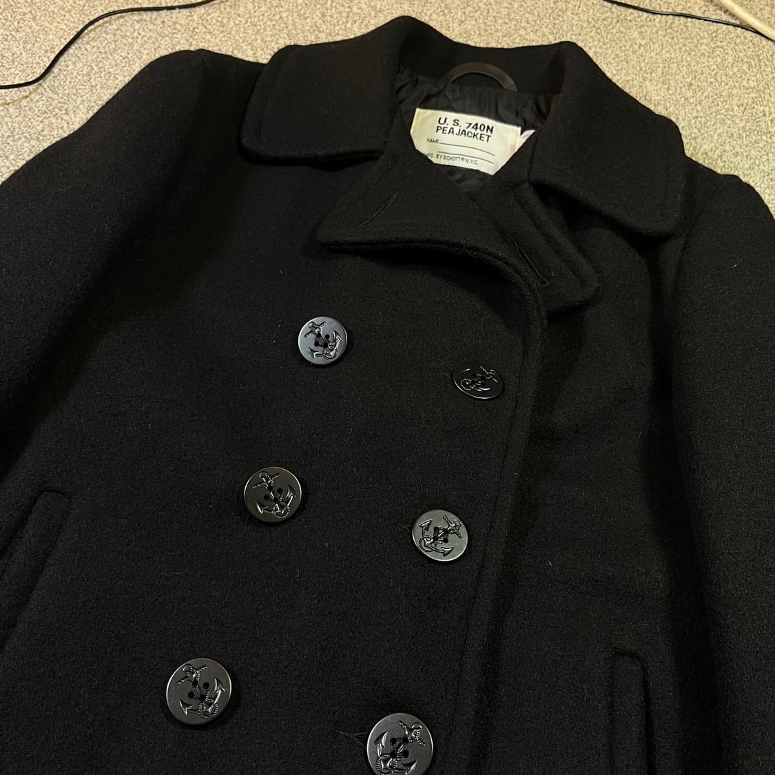 Schott 쇼트 미해군 울 더블 피코트  상품이미지2