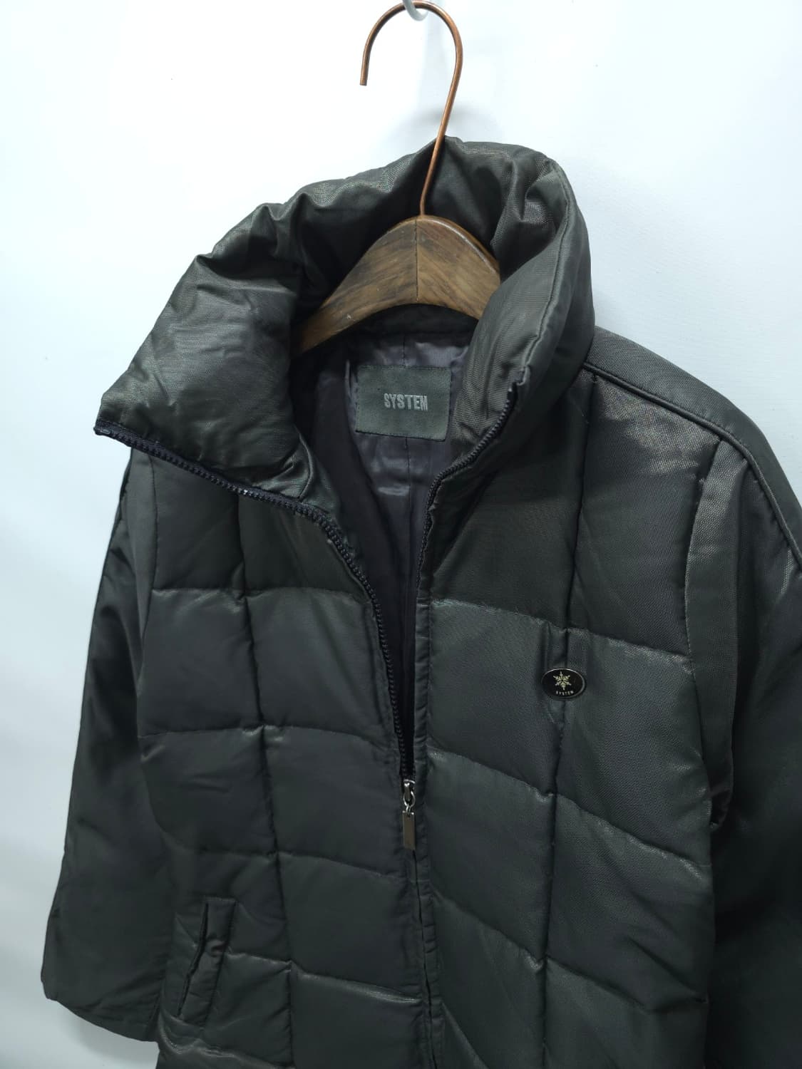 SYSTEM(시스템) 카키 퀼팅 패딩 여성 패딩점퍼 상품이미지10