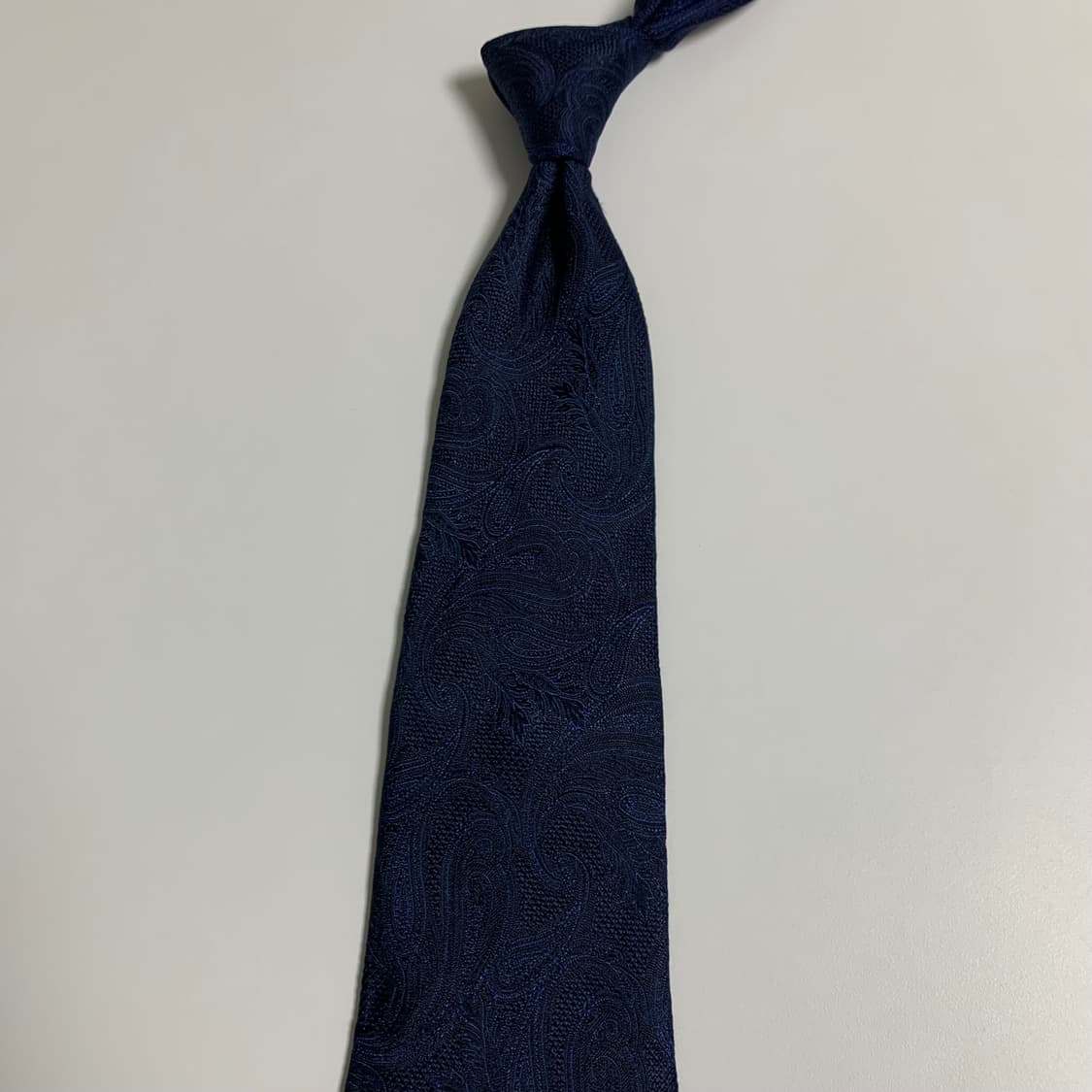 폴스튜어트 페이즐리 명품넥타이 100실크 네이비컬러 클래식정장 상품이미지8
