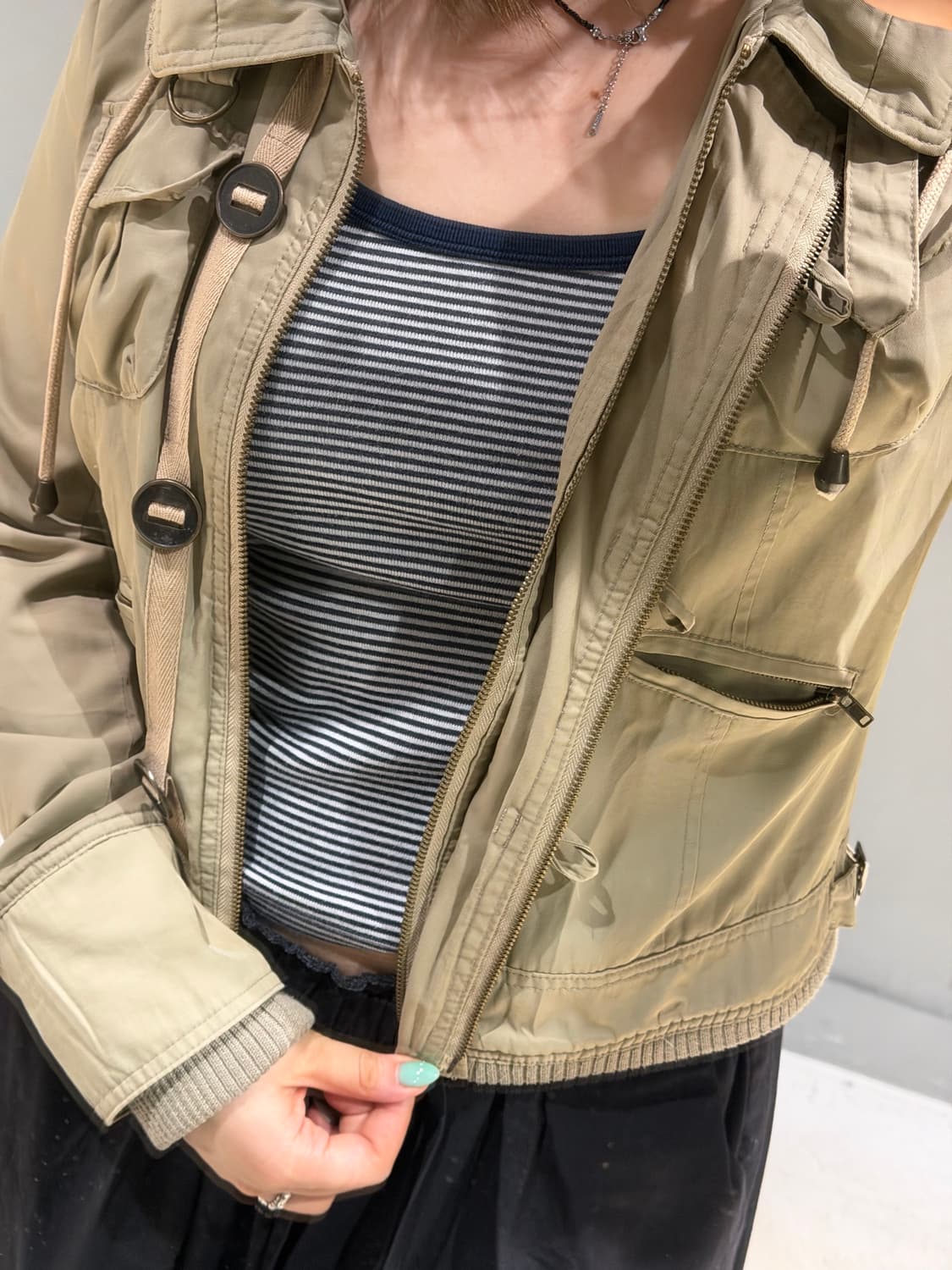 high-neck button-up detail jacket 상품이미지5