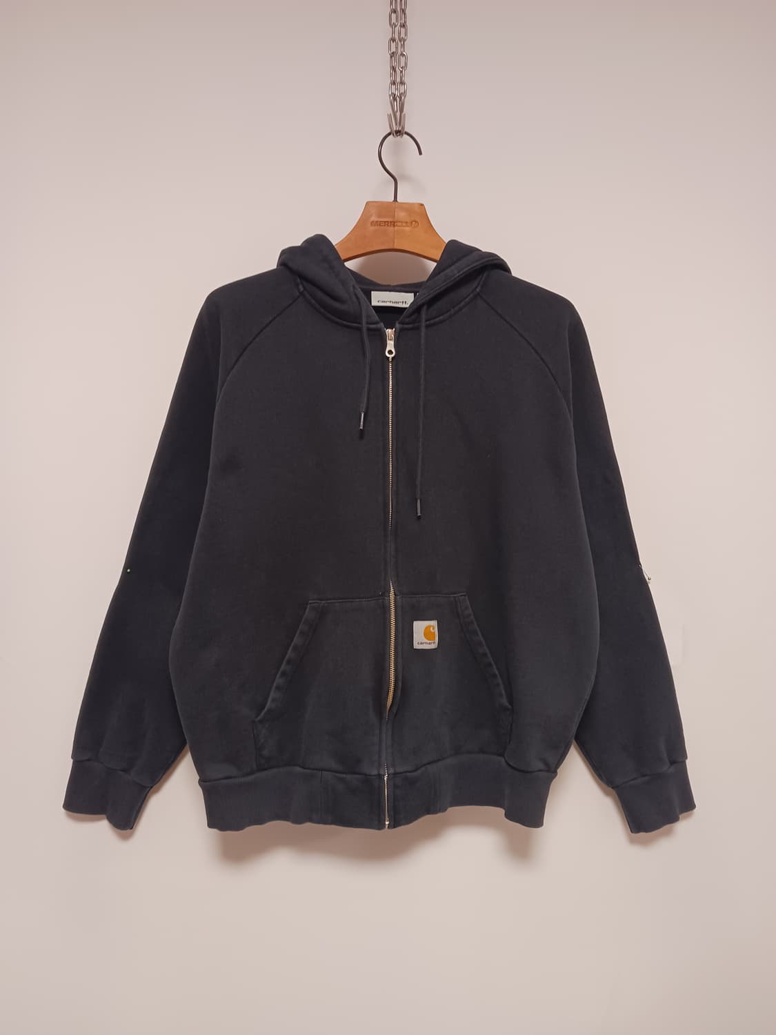 칼하트 wip 스퀘어 라벨 후드집업 상품이미지1