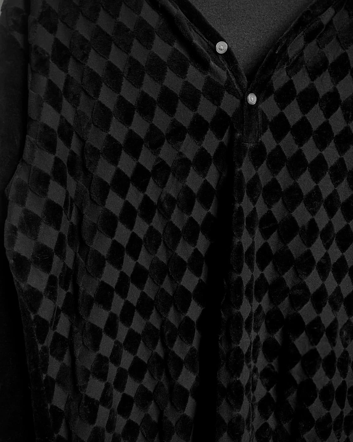 COMME CA ISM Velour Argyle Long-Sleeve 상품이미지6