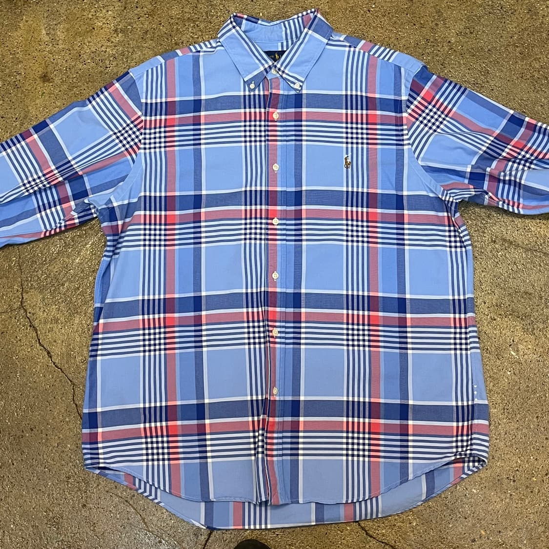 미국 빈티지 폴로 랄프로렌 체크셔츠 남방 상품이미지3