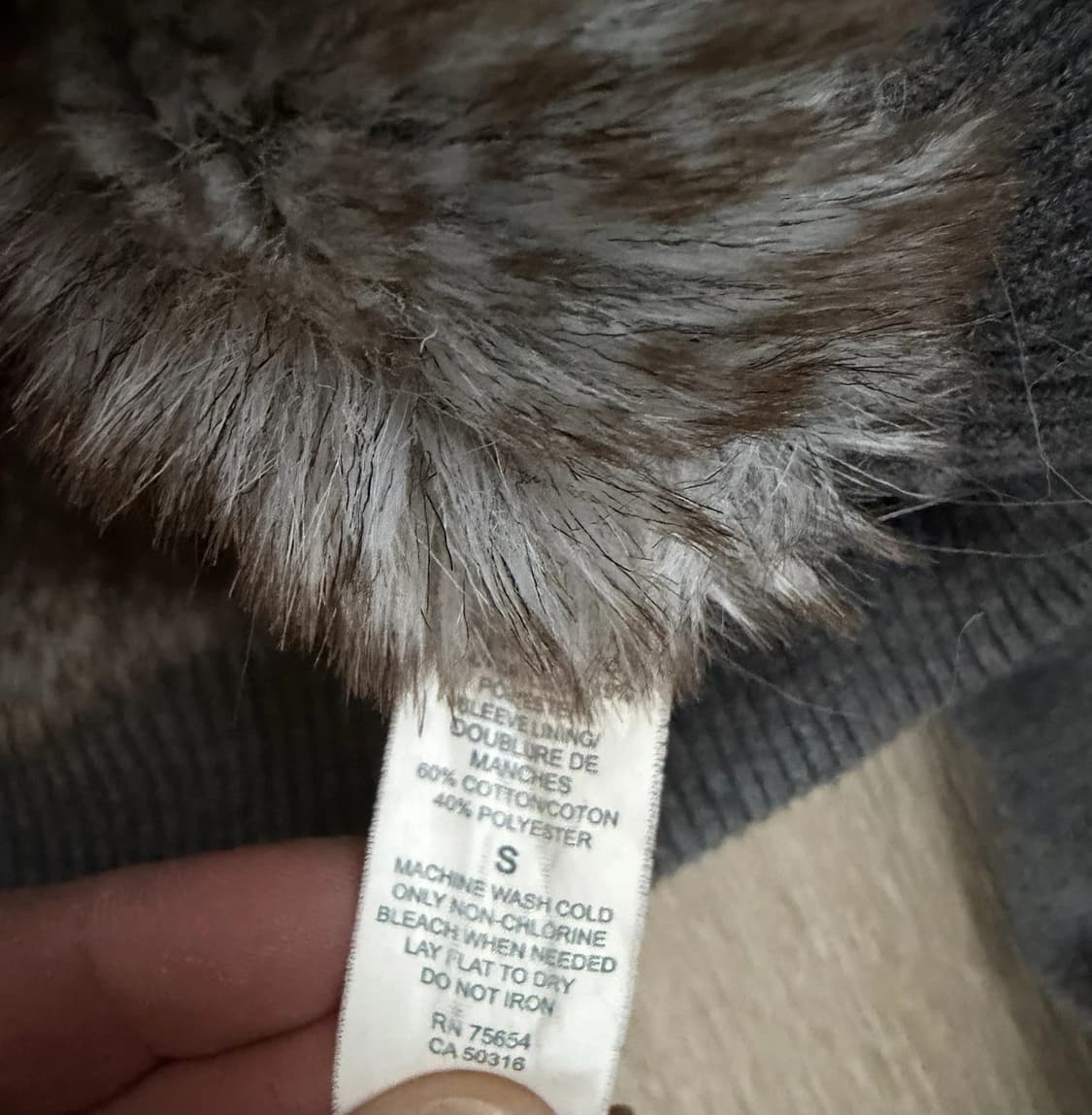 아베크롬비 앤 피치 Y2K 빈티지 퍼 안감 후드 집업 상품이미지4