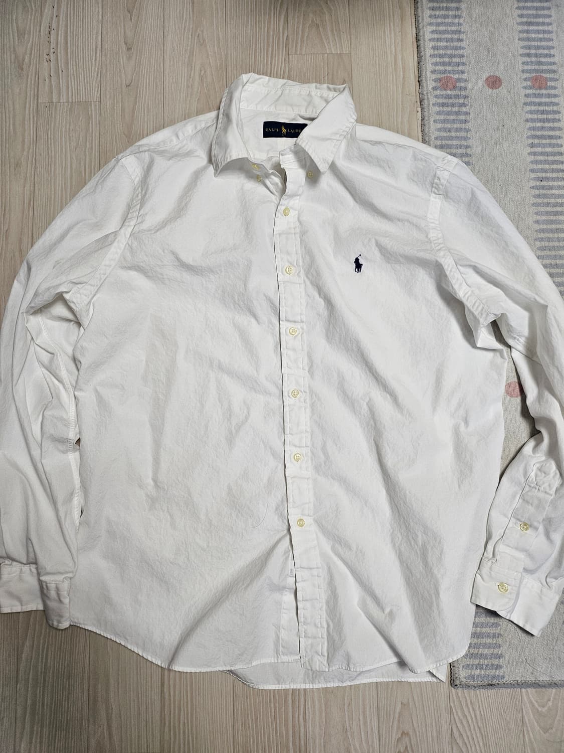 폴로 랄프로렌 화이트 긴팔 셔츠XL 상품이미지1