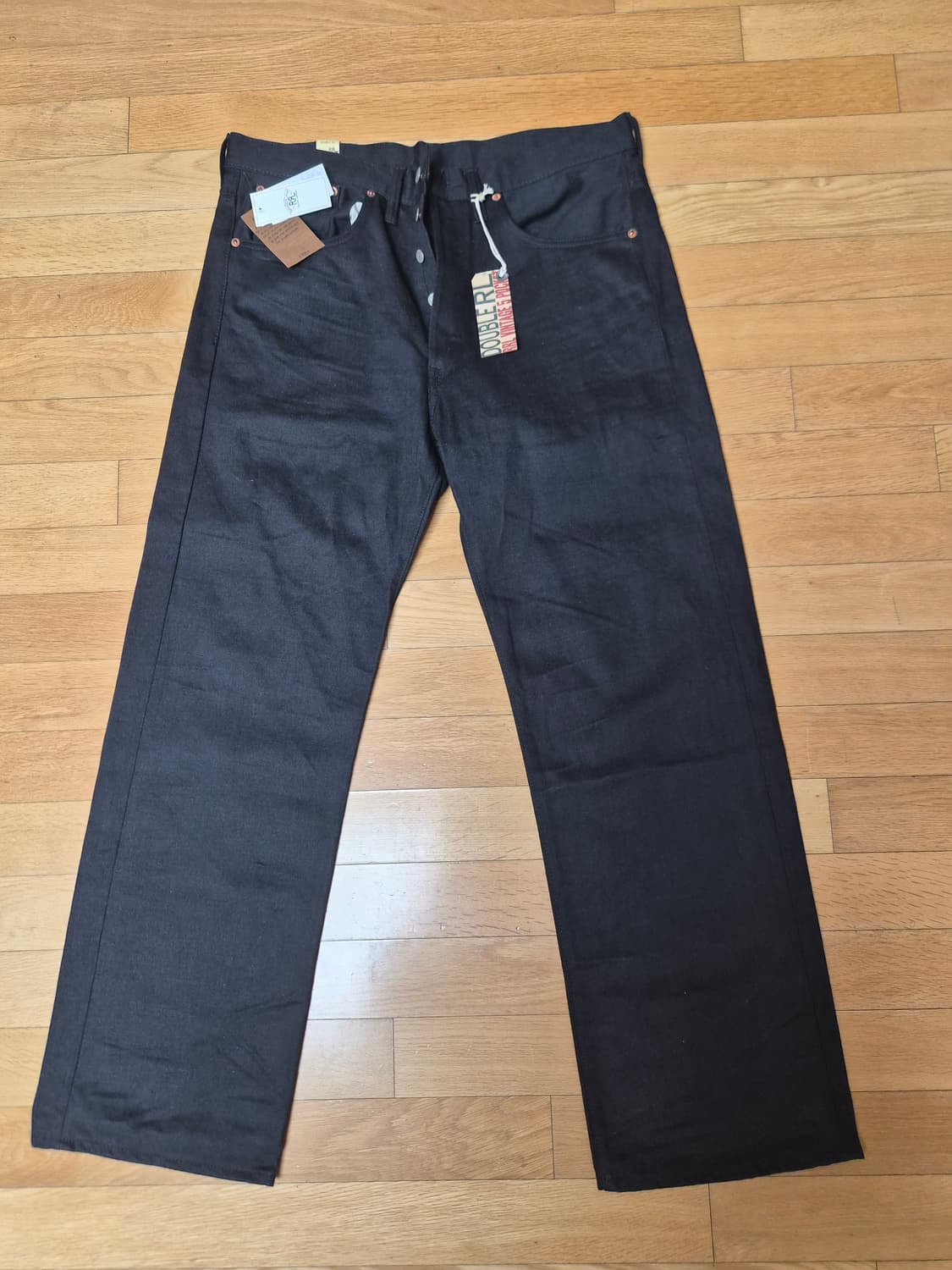 Rrl 빈티지 파이브 포켓 블랙온블랙 36/32 상품이미지2